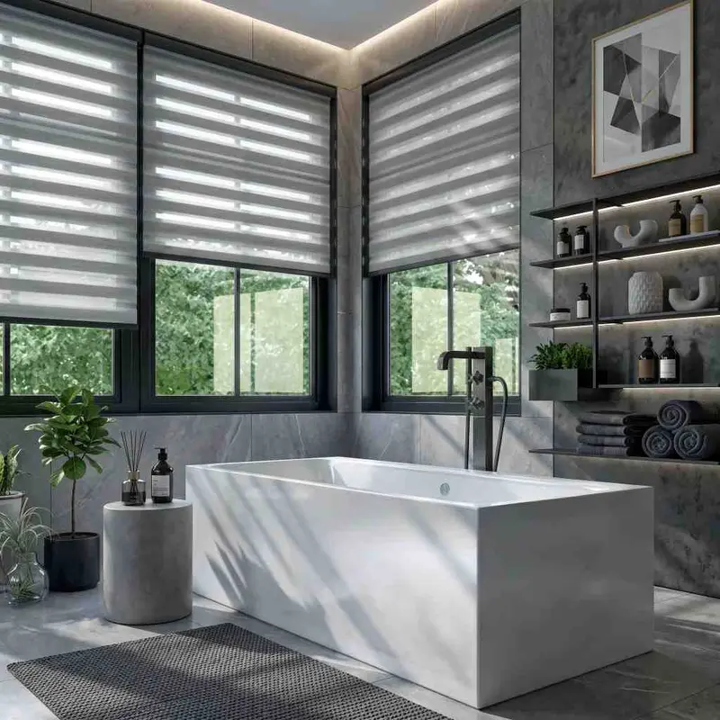 Bathroom Blinds fitted in a Dubai home
