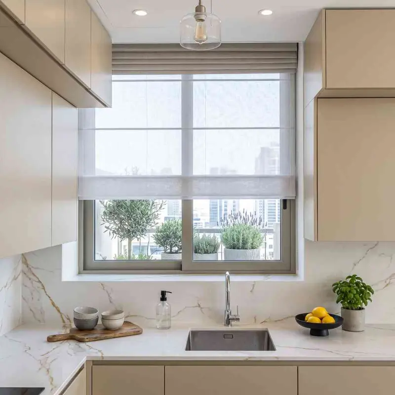 Kitchen Blinds fitted in a Dubai home
