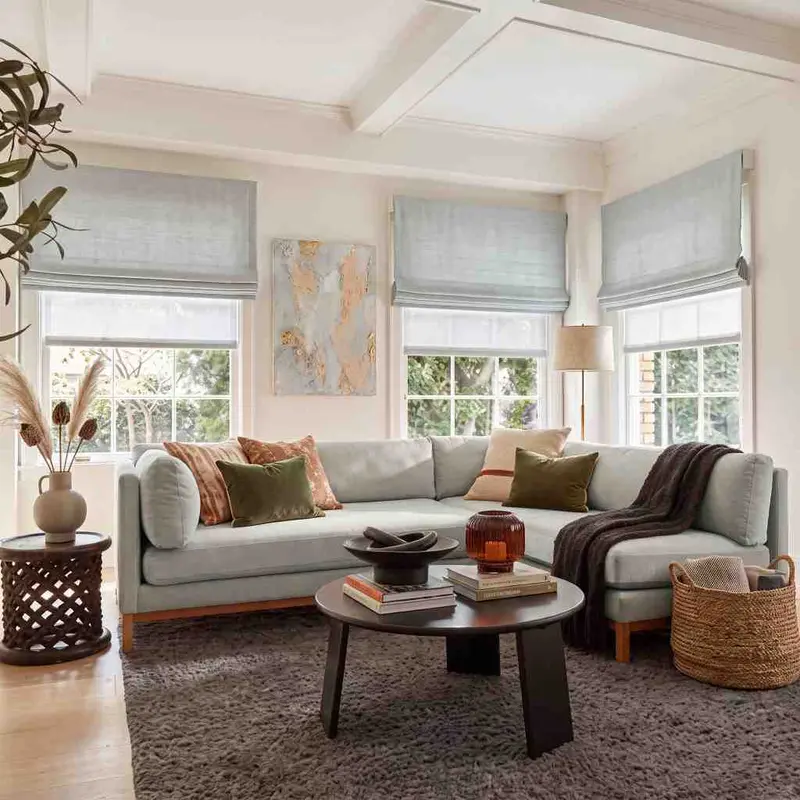 Living Room Blinds fitted in a Dubai home