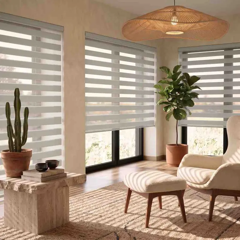 Zebra Blinds fitted in a Dubai home